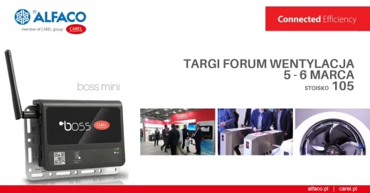 ALFACO - CAREL na Targach Forum Wentylacja 2019