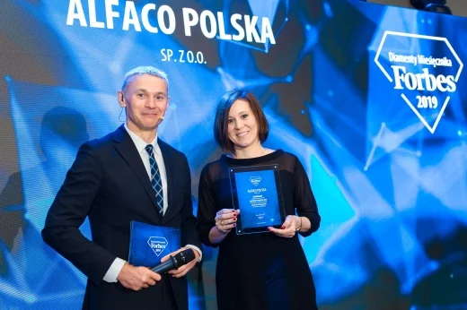 Diamenty Forbes 2019 - Alfaco Polska Sp. z o.o. na 12 miejscu