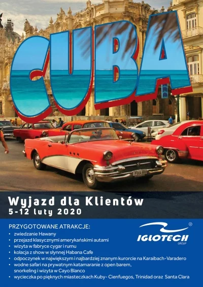 Wyjazd na Kubę dla Klientów Iglotech!