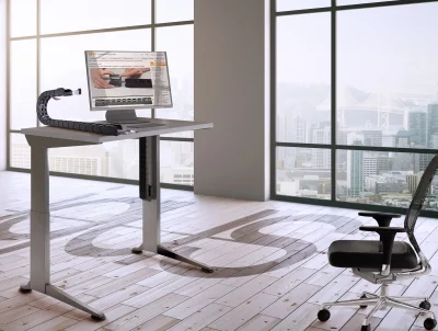 Elastyczna konstrukcja, bezpieczne prowadzenie: nowoczesne meble biurowe z e-prowadnikami od igus.