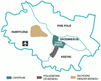 Mapa administracyjna Wrocławia, Knight Frank