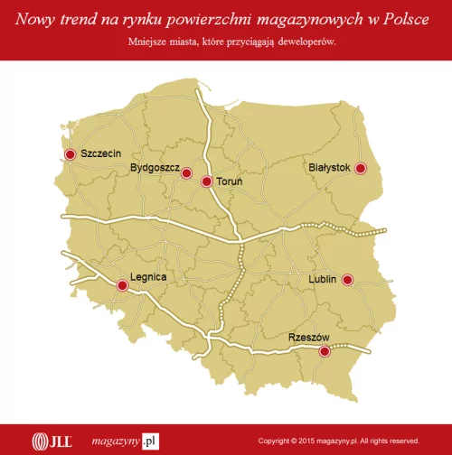 Nowy trend na rynku nieruchomości magazynowych w Polsce- miasta ktore przyciągajaą deweloperów