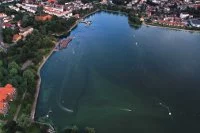 Jezioro Drwęckie widziane z lotu ptaka Xella POlska