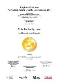 Dyplom Quality International 2011 dla płyt izolacyjnych YTONG MULTIPOR SILKA, YTONG Xella