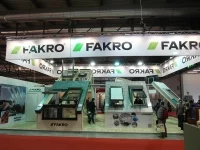 Stoisko firmy FAKRO na targach budowlanych Made Expo w Mediolanie