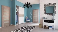 Drzwi ARCO w nowoczesnej aranżacji wnętrza inspirowanej stylem glamour, POL-SKONE