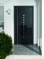 Aluminiowe drzwi Schüco ADS 90.SI+ z nakładanym wypełnieniem, Schüco