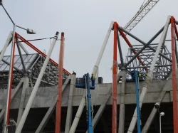 Konstrukcja białostockiego stadionu na finiszu Promostal