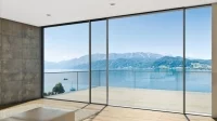 Panoramiczne drzwi przesuwne Schüco ASS 77 PD pozwalają projektować imponujące przeszklenia sięgające od sufitu do podłogi, Schüco.