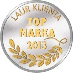 Godło TOP MARKA 2013 przyznany firmie Schüco International Polska w ramach plebiscytu Laur Klienta