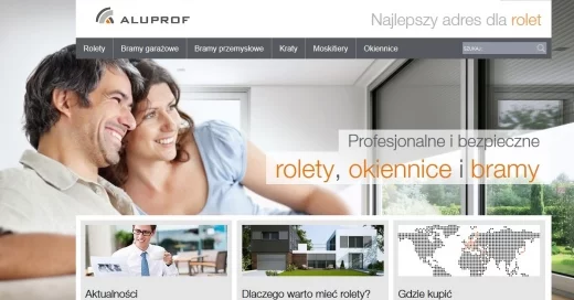 Nowa strona Aluprof:  rolety.aluprof.eu