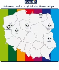 Ósma edycja ogólnopolskiego konkursu „Kolorowe boiska… czyli Szkolna Pierwsza Liga”  firmy Śnieżka