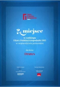 Nagroda Filar Polskiej Gospodarki dla firmy DRUTEX