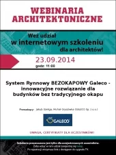 Innowacja do kwadratu - internetowe szkolenie o Systemie BEZOKAPOWYM Galeco