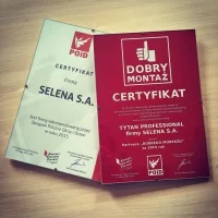 Certyfikat Dobry Montaż Selena
