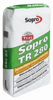 Sopro TR 280 to cementowa, biała, zawierająca tras średniowarstwowa zaprawa klejowa o wysokiej przyczepności i elastyczności, stosowana do warstw o grubości od 5 -20 mm.