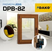 Okno PVC DAKO serii DPB-82