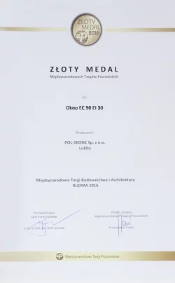 Złoty Medal MTP dla firmy POL-SKONE