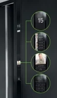 Widok możliwych opcji w panelu  Schüco DCS Touch Display Fot. Schüco