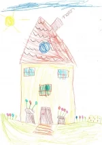 Domy malowane dziecięcą wyobraźnią