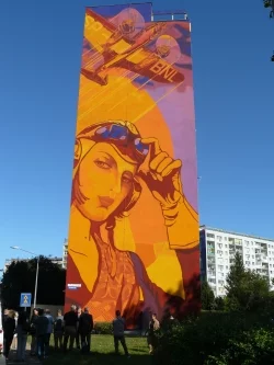 Awiacja II RP – monumentalny mural z farb marki Primacol