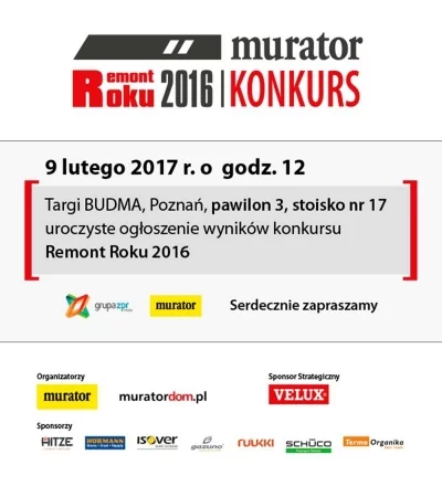 Murator rozstrzygnie konkurs Remont Roku 2016