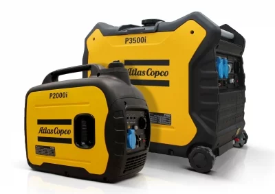 Kompaktowe generatory z falownikiem marki Atlas Copco zapewniają przenośne zasilanie przy niskim zużyciu paliwa