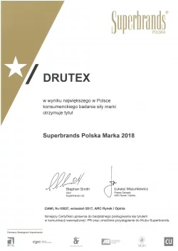Drutex wśród najsilniejszych marek w Polsce!