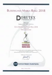 Złota Budowlana Marka Roku 2018 dla Drutex