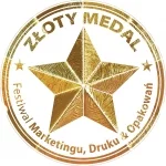 Logo Złoty Medal, Festiwal Marketingu, Druku & Opakowań