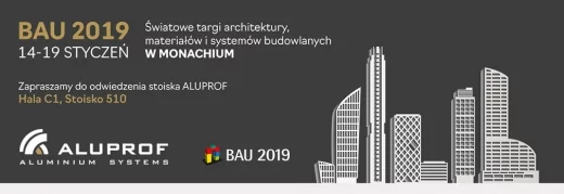 Aluprof zapowiada swój udział na Targach BAU 2019 
