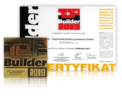 Top Builder 2019 dla płaskiej blachodachówki IRYD