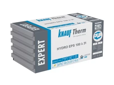 Nowy formowany ciśnieniowo styropian z domieszką grafitu Knauf Therm Expert Hydro EPS 100 λ 31 do ocieplania fundamentów  Fot. Knauf Therm