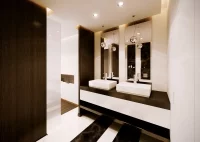 Minimalistyczna łazienka o nowoczesnej aranżacji