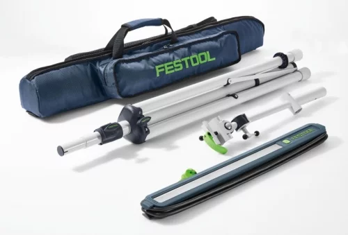 Duży otwór w torbie umożliwia szybkie i łatwe złożenie oraz schowanie statywu. Źródło: Festool GmbH