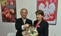 Radca generalny Zofia Krzyżanowska oraz wiceminister Japonii Hisao Harihara