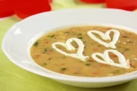 Zupa z czerwonej soczewicy z łososiem, Knorr