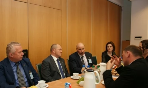 Fot. Rozmowy ministra Marka Sawickiego z prezydentem Europejskiej Rady Mleka Romualdem Schaberem