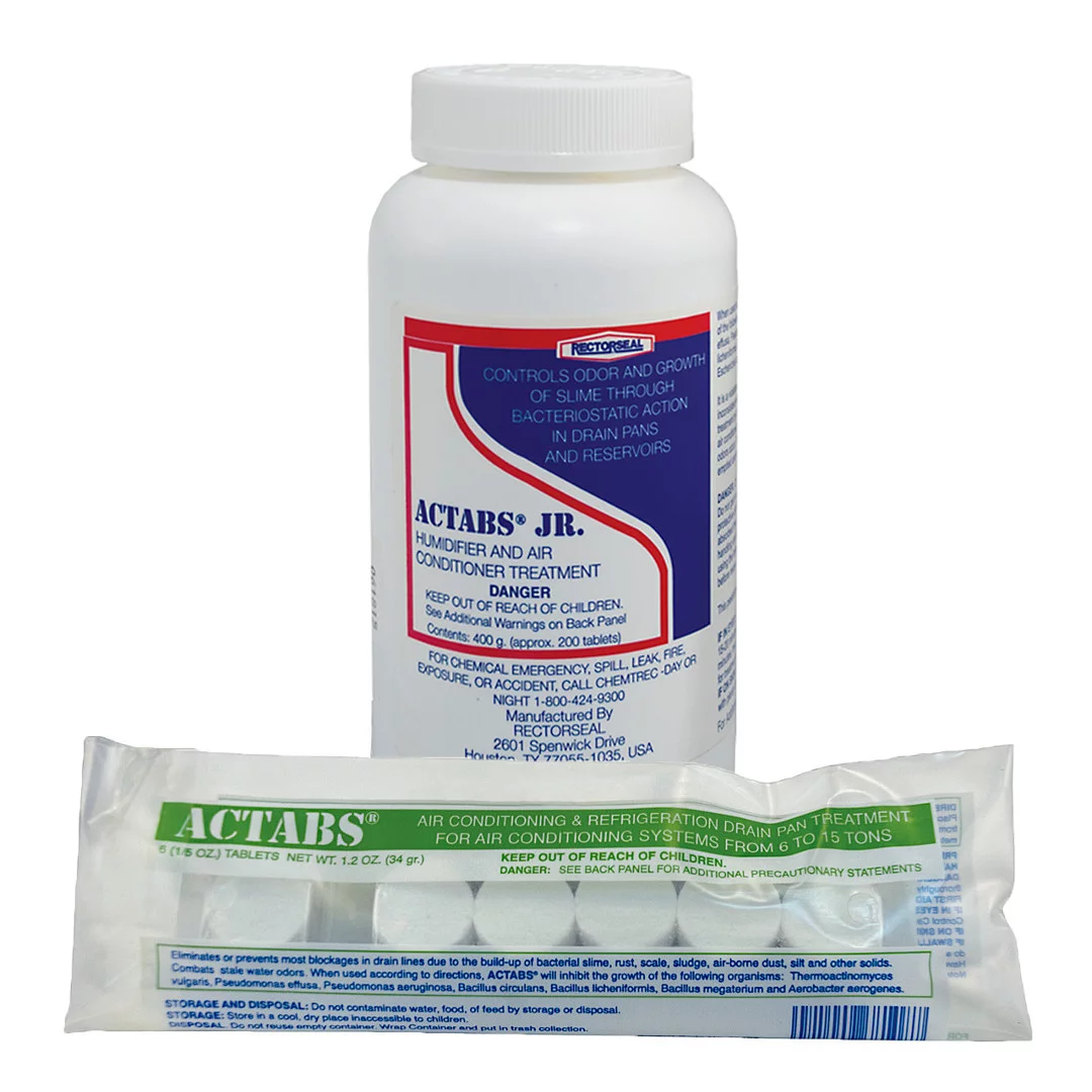 Tabletki do tac ociekowych i układów odprowadzania skroplin Rectorseal Actabs / Actabs JR