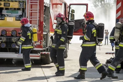 Pokazy ćwiczeń strażackich - Obradowali na temat Dyrektywy SEVESO III