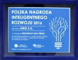 LERG laureatem Polskiej Nagrody Inteligentnego Rozwoju 2016