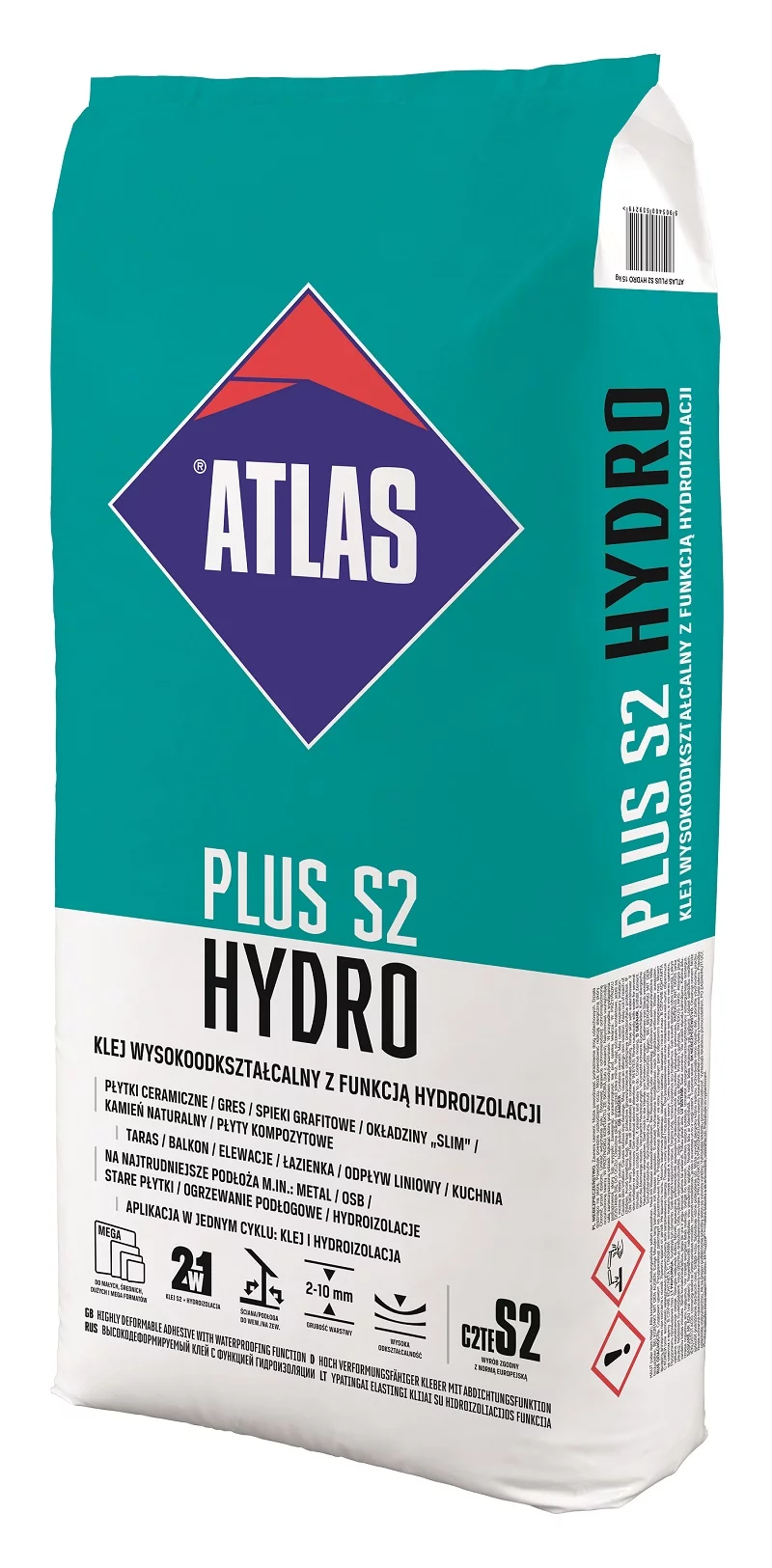 ATLAS PLUS S2 HYDRO, czyli wysokiej jakości klej z funkcją hydroizolacji