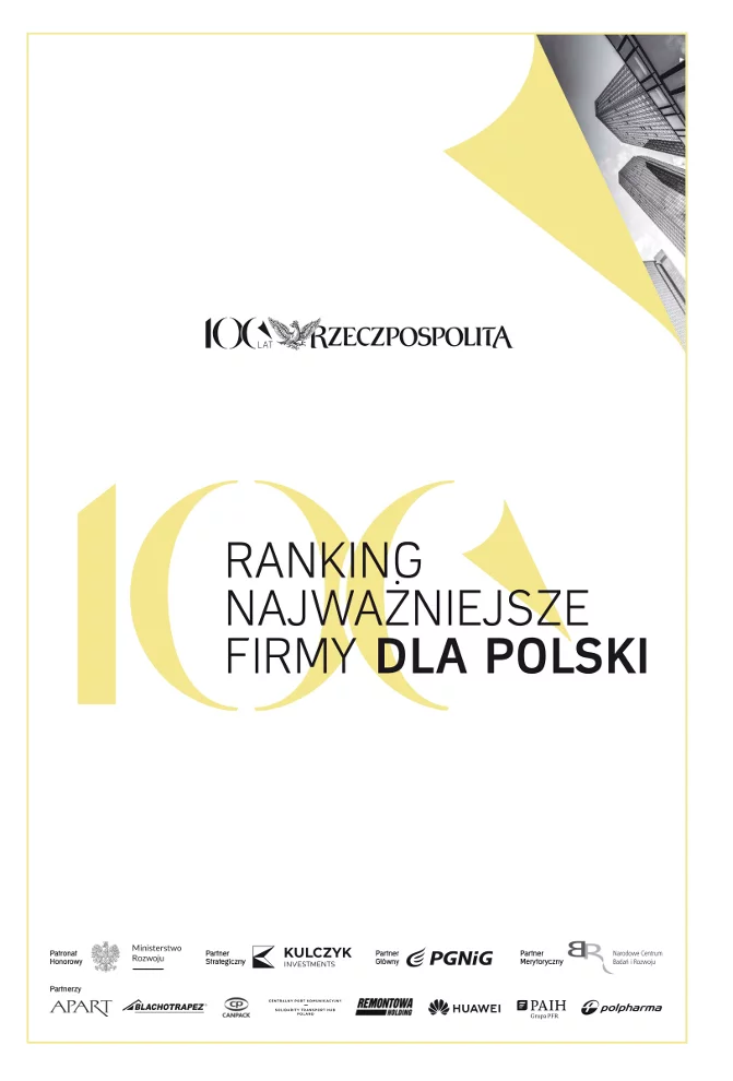 ALUPROF na liście Najważniejszych Firm dla Polski według „Rzeczpospolitej”