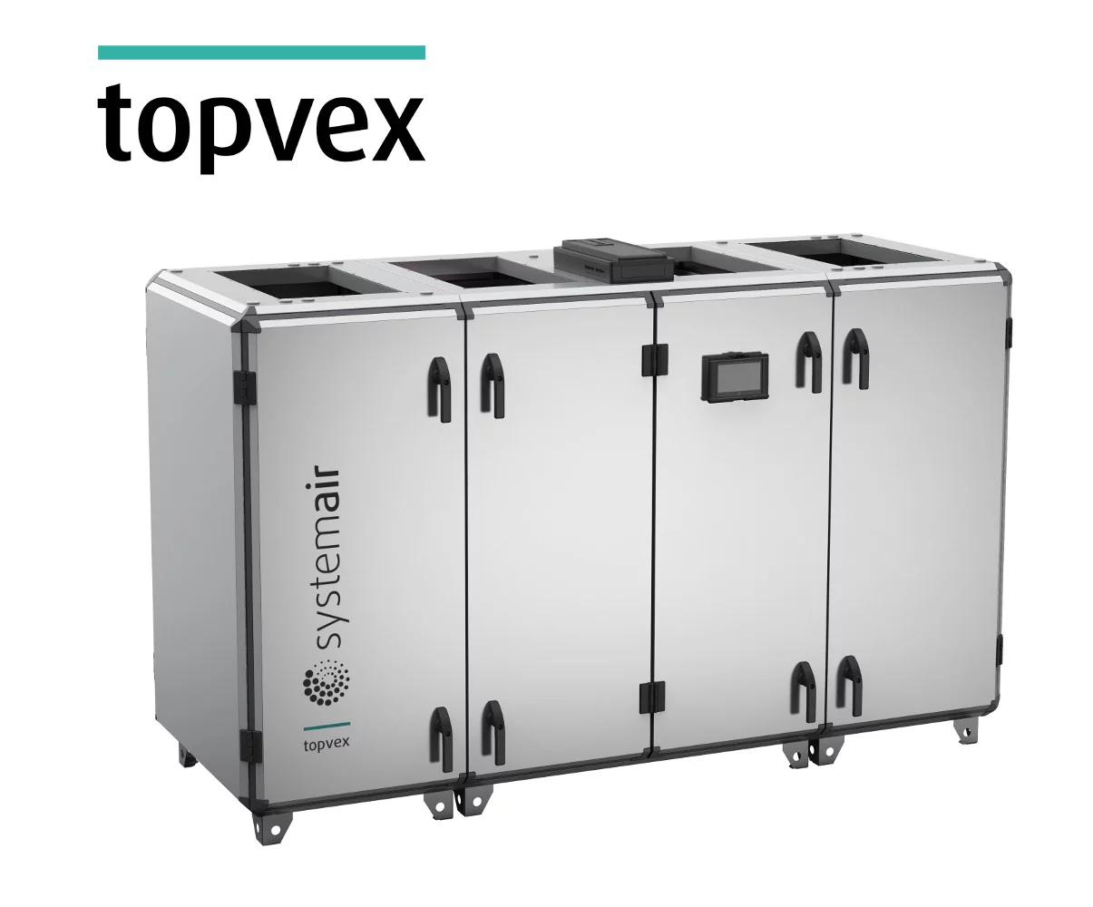Topvex: nowa generacja central wentylacyjnych z wymiennikiem przeciwprądowym