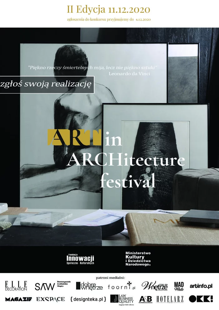 Druga edycja festiwalu Art in Architecture: 11 grudnia poznamy laureatów konkursu