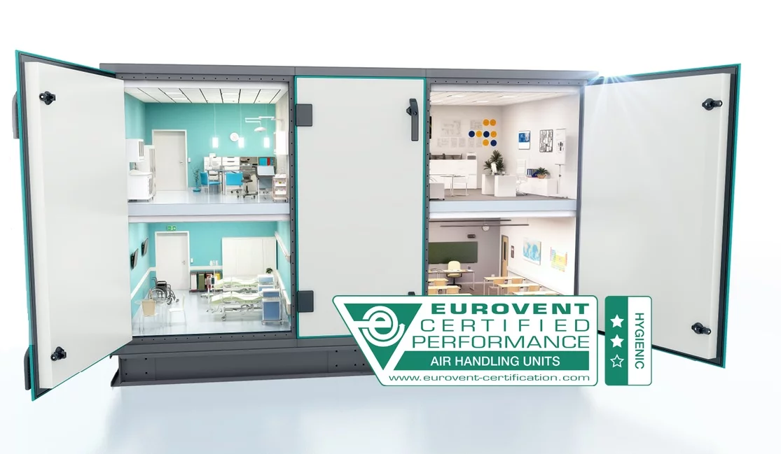 Systemair jest pierwszym na świecie producentem oferującym certyfikat EUROVENT dla higienicznych central wentylacyjnych Geniox