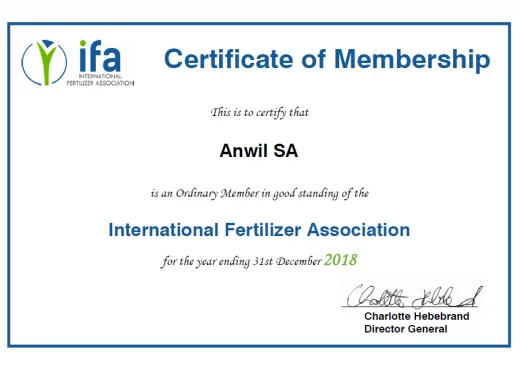 ANWIL członkiem IFA