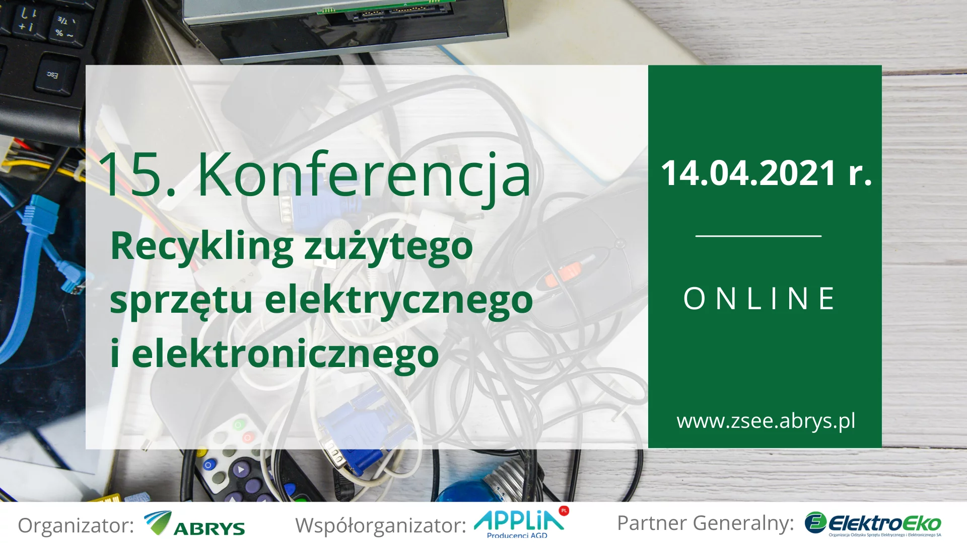 15. Konferencja "Recykling zużytego sprzętu elektrycznego i elektronicznego"