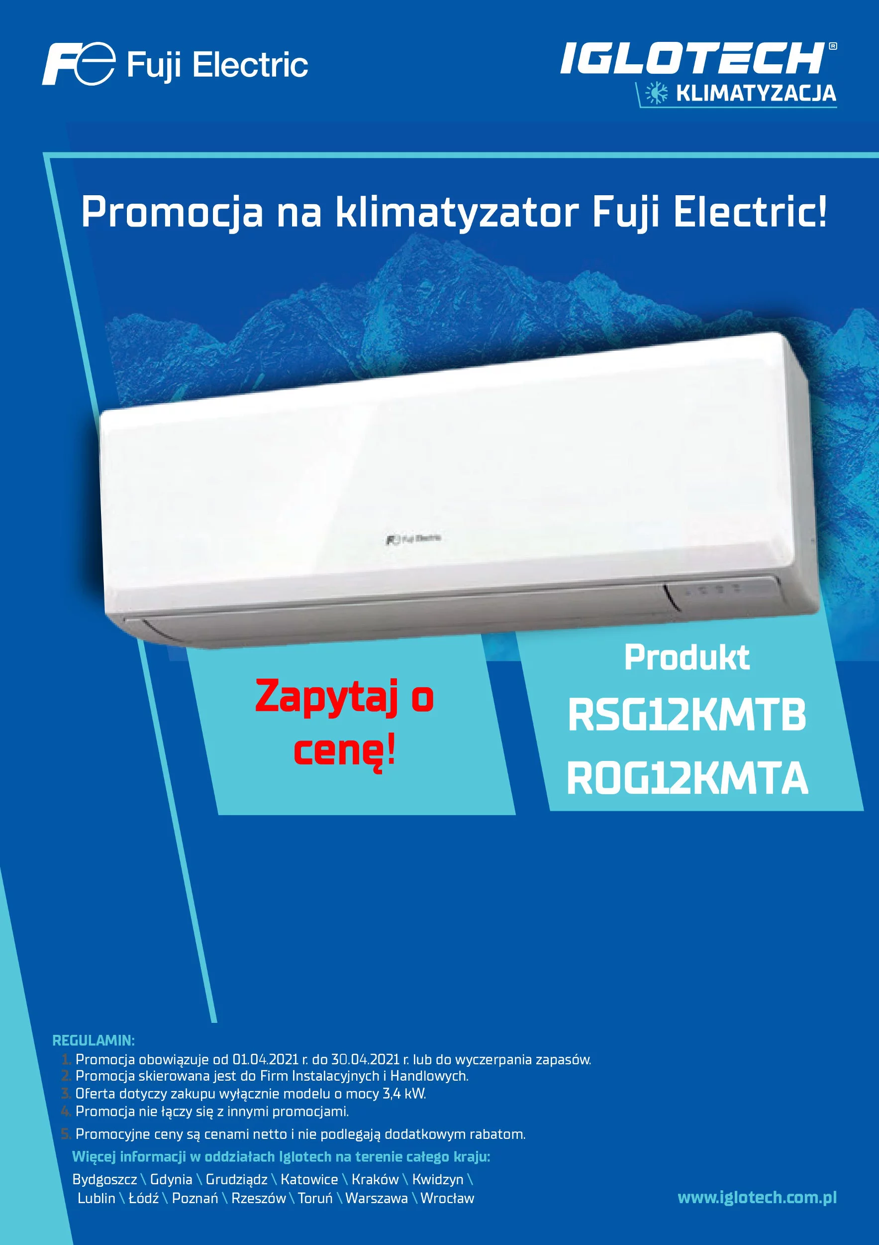 Promocja na klimatyzator Fuji Electric!