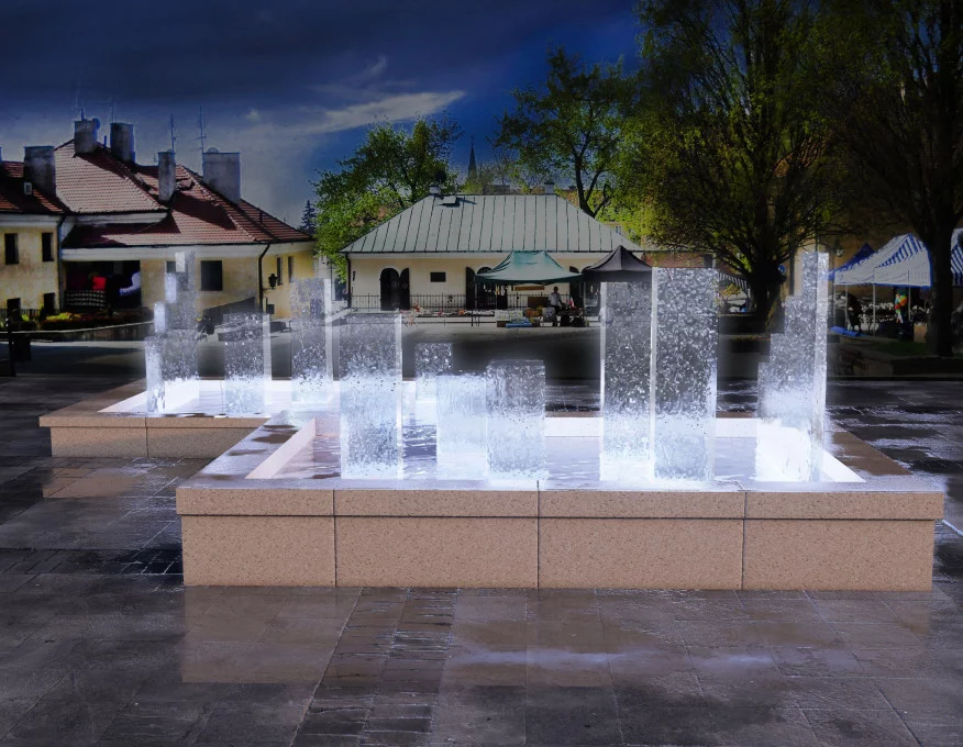 rewitalizacji fontanny na Małym Rynku w Sandomierzu